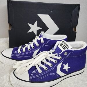 Converse Star Player 76 Women's Purple Canvas Mid-High Sneakers Size 6.5